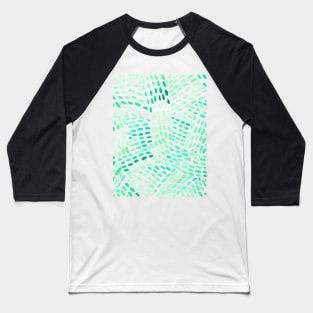 Watercolor dotted lines - mint green Baseball T-Shirt